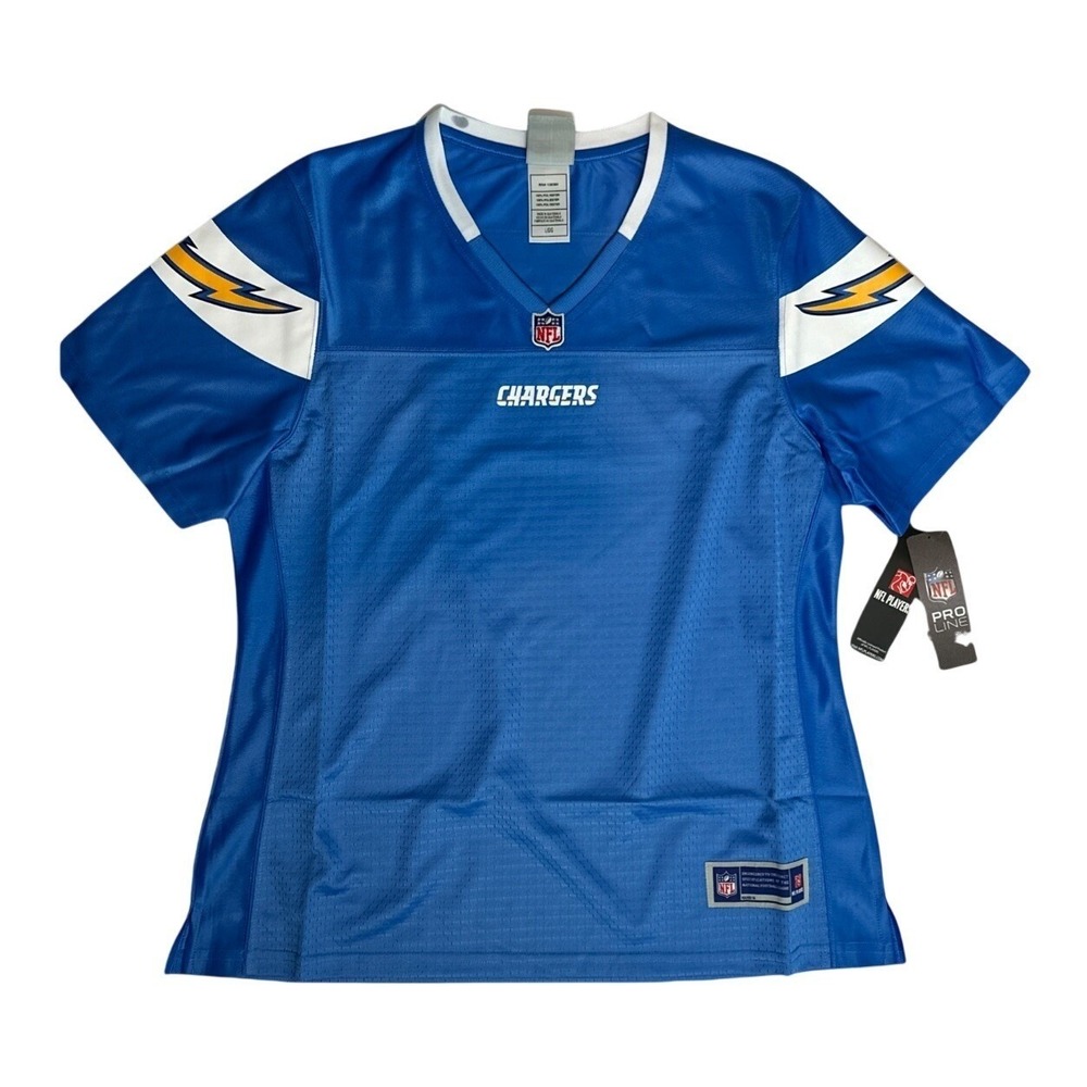 Los Angeles Chargers NFL Pro Line - Blank Jersey - Women's Large **NEW**
